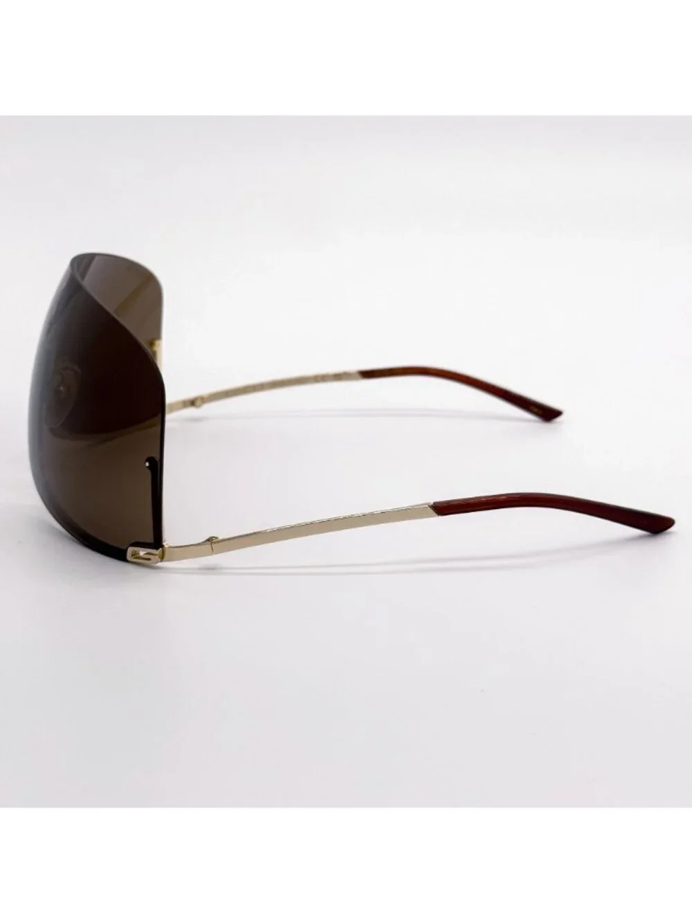 NEW GUCCI SUNGLASSES GG1560S 002 GOLD SHIELD UNISEX GUCCI EYEWEAR